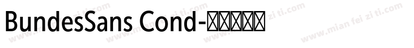 BundesSans Cond字体转换